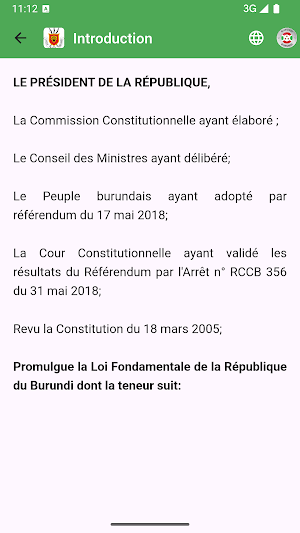 Burundi Constitution Screenshot 2