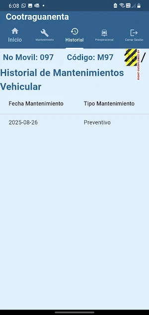 Cootraguanenta Preoperacional Screenshot 2
