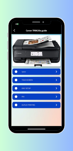 Canon TR8620a Printer Guide Screenshot 0