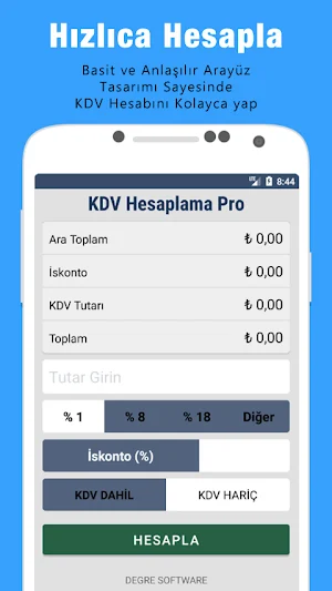 KDV Hesaplama Pro Screenshot 0