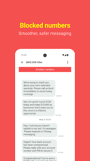 SMS Messenger Screenshot 2