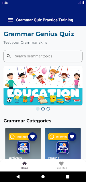 Grammar Quiz Practice Training Screenshot 3