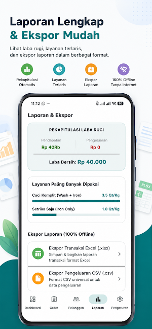 Kasir Laundry Offline Screenshot 3