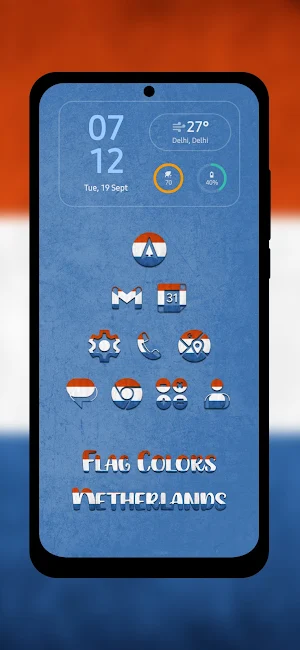 Netherlands- Flag Colors Icons Screenshot 0