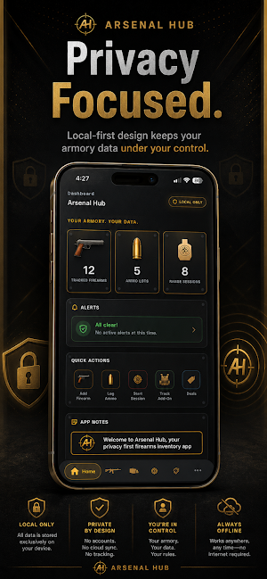 Arsenal Hub: Firearm Inventory Screenshot 2