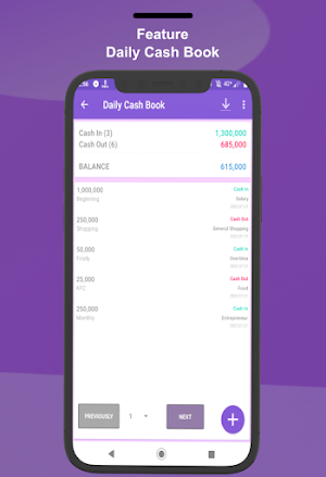 Daily Cash Book Screenshot 0