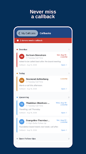 CallSheet Screenshot 3