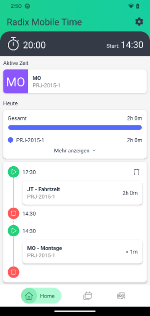 Radix Mobile Time Screenshot 3