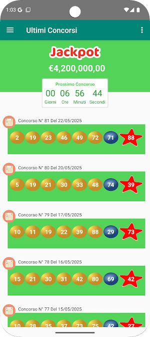 Numeri e sistemi per lotterie Screenshot 0