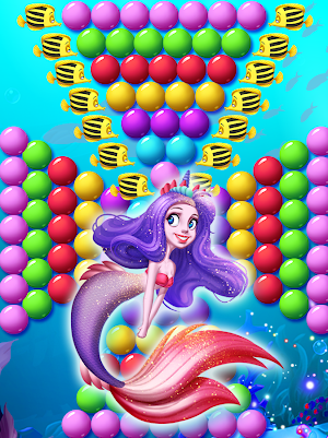 Mermaid Rescue Fish Pop Shooter 🐬 Screenshot 2