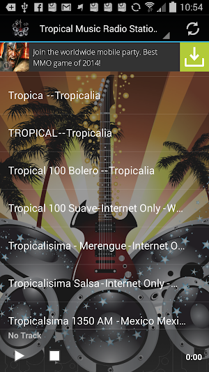 Tropical Music Radio Stations Screenshot 3