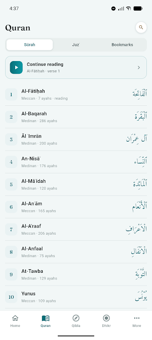Noor: Prayer Times & Qibla Screenshot 1