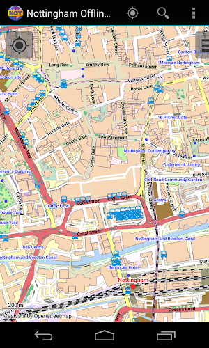 Nottingham Offline City Map Screenshot 1
