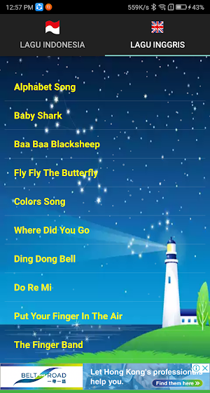 Kids Song Offline plus lyric Screenshot 1
