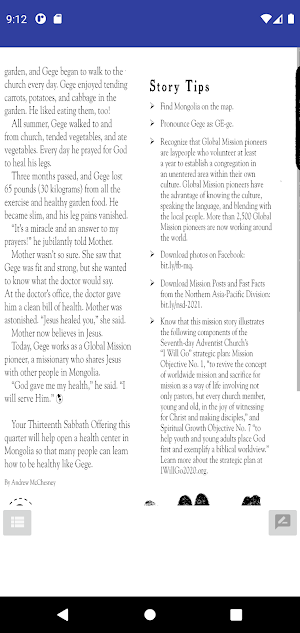 Children's Mission Quarterly Screenshot 1