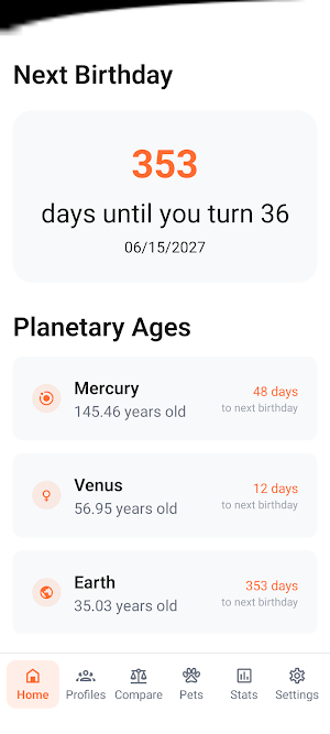 Age calculator - AgeSphere Screenshot 1