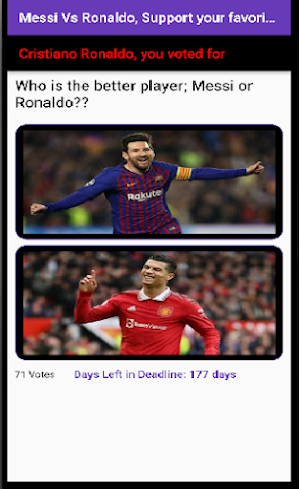 Messi vs Ronaldo Screenshot 0