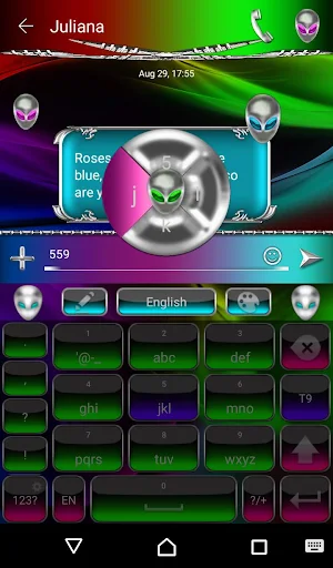 Alien Go Keyboard Theme Screenshot 2