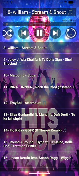 PopHits Offline – Music Player Screenshot 0