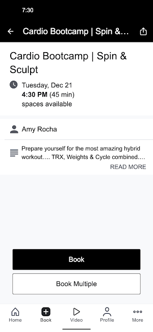 Rain City Fitness Screenshot 2