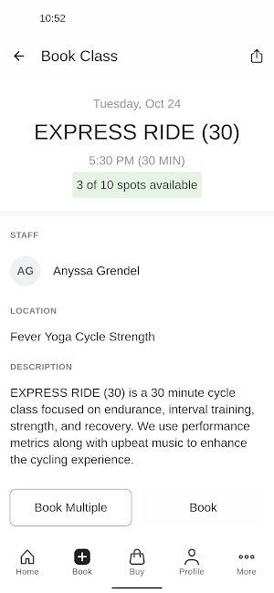 Fever Yoga Cycle Strength Screenshot 2