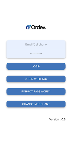 Ordev Merchant App Screenshot 2