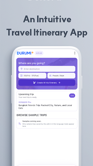 Durumi: AI Trip Planner Screenshot 0