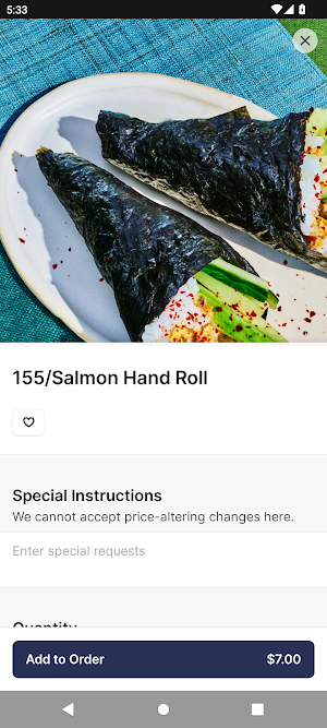 Blu fin Sushi Fusion Screenshot 2