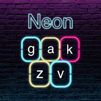 Neon Led Keyboard - blue LED l