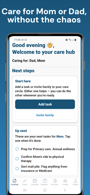 Caregiver: Elderly Parent Help Screenshot 0