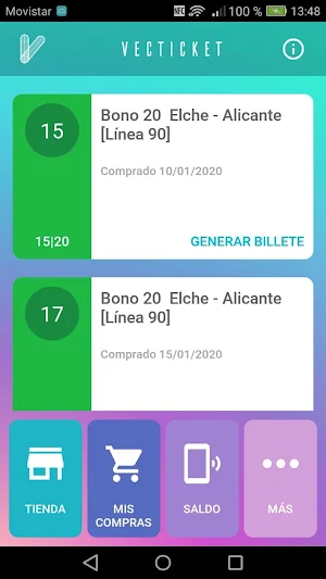Vecticket - Y paga con móvil tus viajes de autobús Screenshot 1
