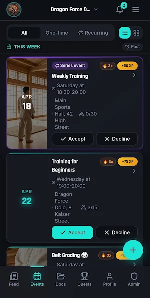 Rantai Hub – Club App Screenshot 2