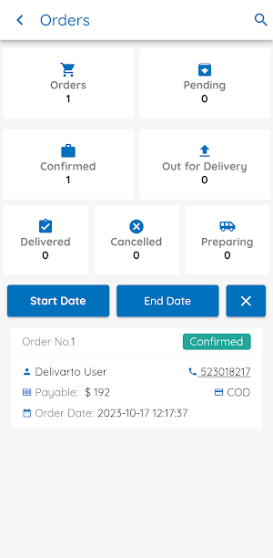 Delivarto Partner Screenshot 2