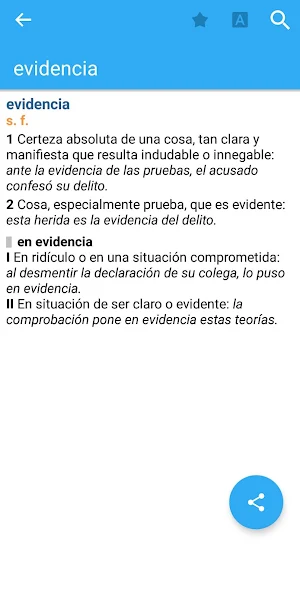 Compact Spanish Dictionary Screenshot 0