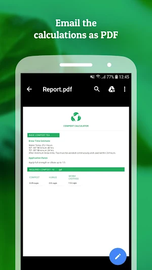 Compost Tea Calculator Screenshot 2