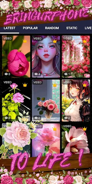 pink rose wallpaper Screenshot 1