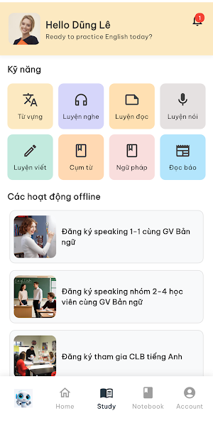 English TrAIner Screenshot 0
