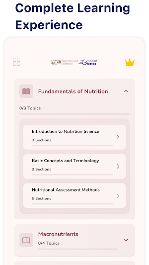 Nutrition and Dietetics Screenshot 0