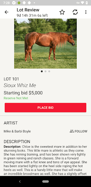 Tactical Equine Sales, LLC Screenshot 2