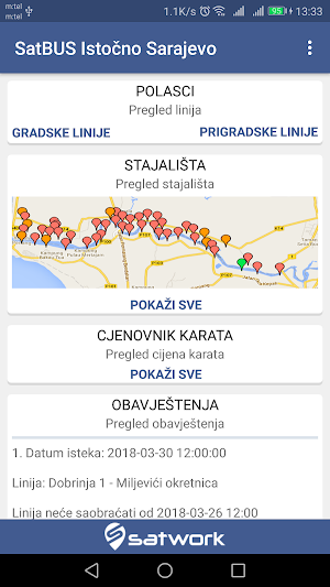 SatBUS Istočno Sarajevo Screenshot 0