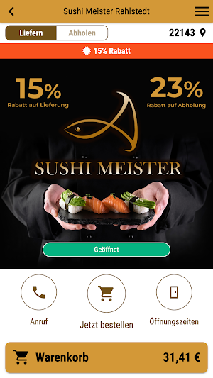 Sushi Meister Rahlstedt Screenshot 0