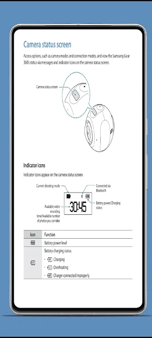 Sam gear 360 guide Screenshot 0