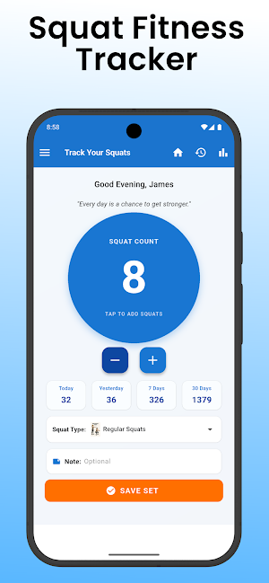 Squat Fitness Tracker Screenshot 0