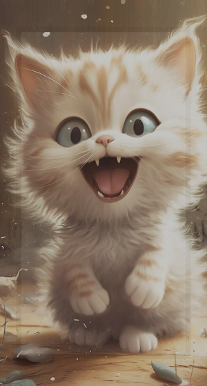 Cute Kitten Wallpaper HD Screenshot 1