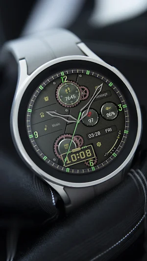 ZKin Watch Mechanical Green Screenshot 1