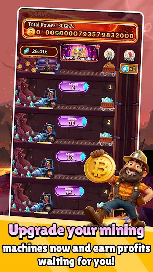 BTC Mining: Idle Tycoon Screenshot 0