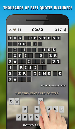 Famous Quotes Guessing Game Screenshot 1