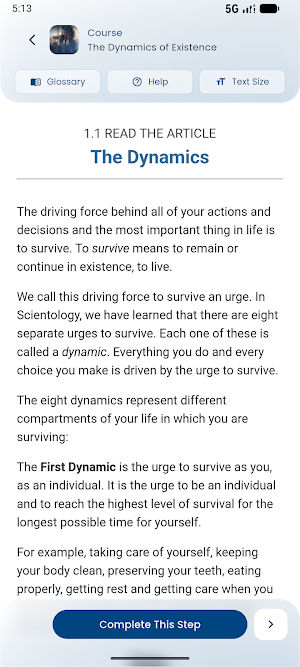 Scientology Tools for Life Screenshot 2
