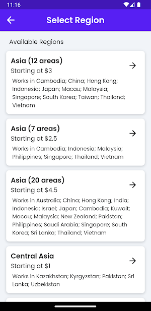 eSIM eSimLive: Travel Internet Screenshot 3