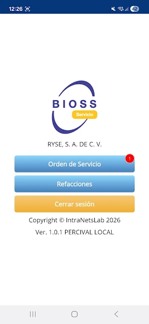 BIOSS SERVICIO Screenshot 2